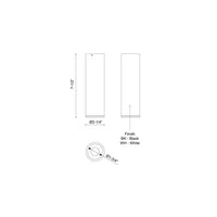 Kuzco Lighting - LD2-FM08W10-3036-BK-UNV-010 - LED Flush Mount - Lorna - Black