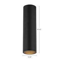 Kuzco Lighting - LD3-FM12W18-3036-BK-UNV-010 - LED Flush Mount - Lorna - Black