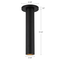 Kuzco Lighting - LD2-SM12W12-3036-BK-UNV-010 - LED Ceiling Mount - Lorna - Black