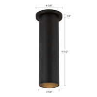 Kuzco Lighting - LD3-SM12W18-3036-BK-UNV-010 - LED Ceiling Mount - Lorna - Black