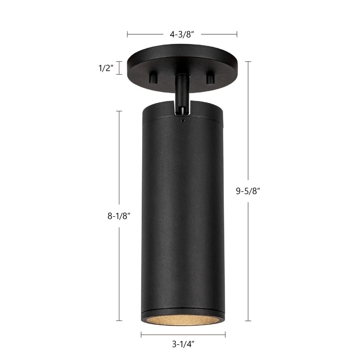 Kuzco Lighting - LD3-SA08W14-3036-BK-UNV-010 - LED Ceiling Mount - Lorna - Black