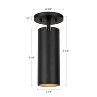Kuzco Lighting - LD3-SA08W14-3036-BK-UNV-010 - LED Ceiling Mount - Lorna - Black