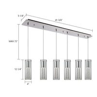 Kuzco Lighting - MP4401CH-06 - LED Pendant - Champagne - Chrome