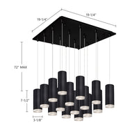 Kuzco Lighting - MP401431BK-16 - LED Pendant - Cameo - Black