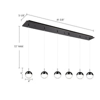Kuzco Lighting - MP402801BC-06 - LED Pendant - Pluto - Black Chrome