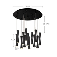 Kuzco Lighting - MP42502BK-13 - LED Pendant - Robson - Black