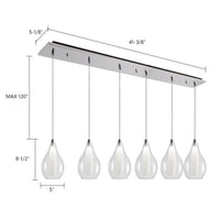 Kuzco Lighting - MP3005CH-06 - LED Pendant - Victoria - Chrome
