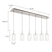 Kuzco Lighting - MP41304BN-06 - LED Pendant - Verona - Brushed Nickel