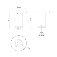 Kuzco Lighting - LD2-SM04W08-3036-WH-UNV-010 - LED Ceiling Mount - Lorna - White