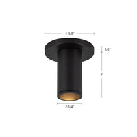 Kuzco Lighting - LD2-SM04W08-3036-BK-UNV-010 - LED Ceiling Mount - Lorna - Black