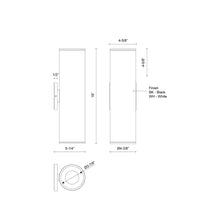 Kuzco Lighting - LD4-UD16W40-3036-BK-UNV-010 - LED Wall Sconce - Lorna - Black