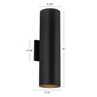 Kuzco Lighting - LD4-UD16W40-3036-BK-UNV-010 - LED Wall Sconce - Lorna - Black