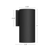 Kuzco Lighting - LD4-WS09W20-3036-BK-UNV-010 - LED Outdoor Wall Sconce - Lorna - Black