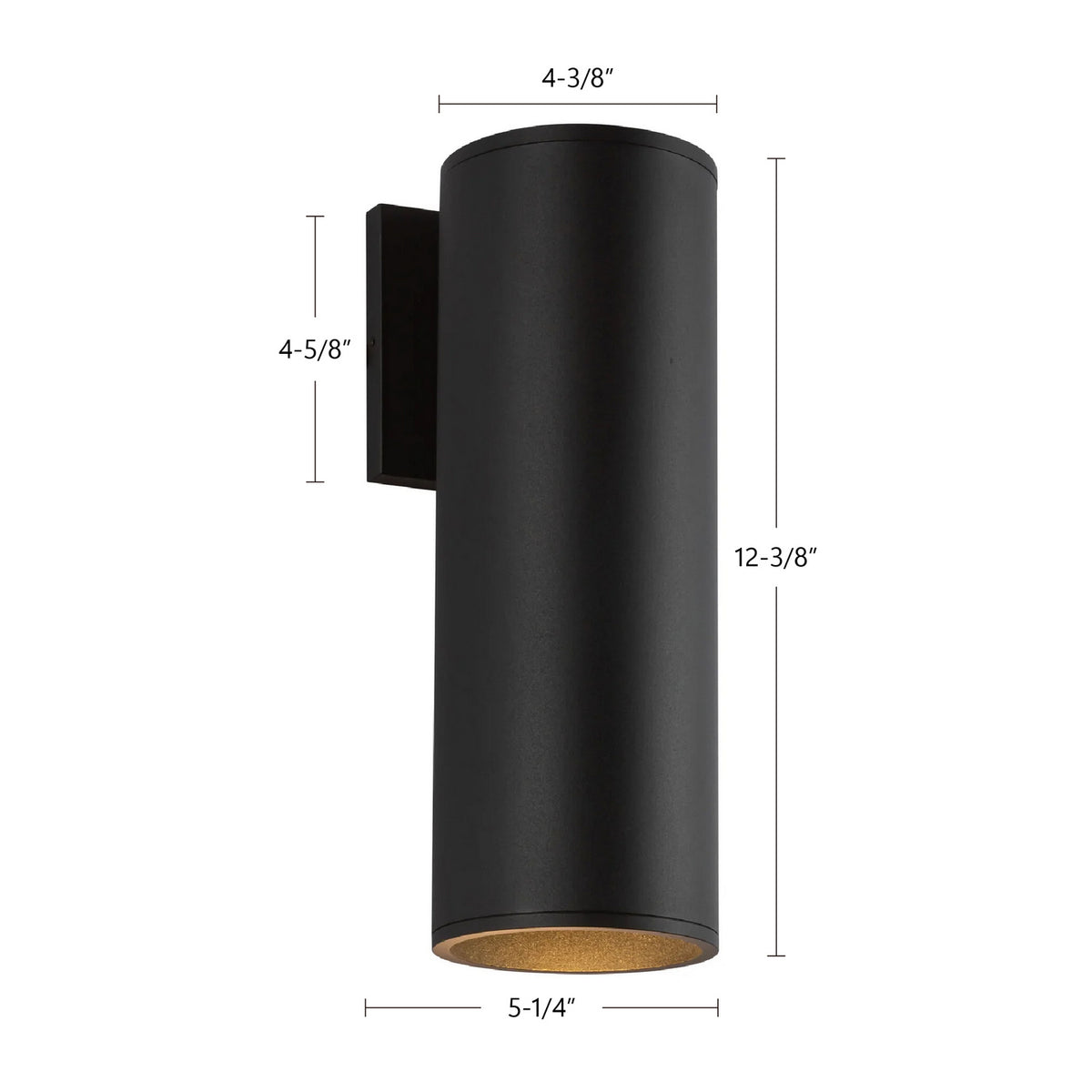 Kuzco Lighting - LD4-WS12W24-3036-BK-UNV-010 - LED Outdoor Wall Sconce - Lorna - Black