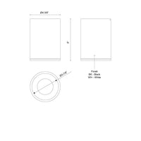 Kuzco Lighting - LD4-FM06W18-3036-BK-UNV-010 - LED Flush Mount - Lorna - Black