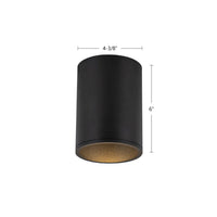 Kuzco Lighting - LD4-FM06W18-3036-BK-UNV-010 - LED Flush Mount - Lorna - Black