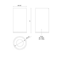 Kuzco Lighting - LD4-FM08W20-3036-BK-UNV-010 - LED Flush Mount - Lorna - Black