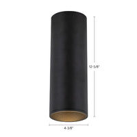 Kuzco Lighting - LD4-FM12W24-3036-BK-UNV-010 - LED Flush Mount - Lorna - Black