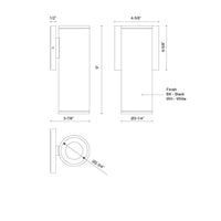 Kuzco Lighting - LD3-WS09W14-3036-WH-UNV-010 - LED Outdoor Wall Sconce - Lorna - White