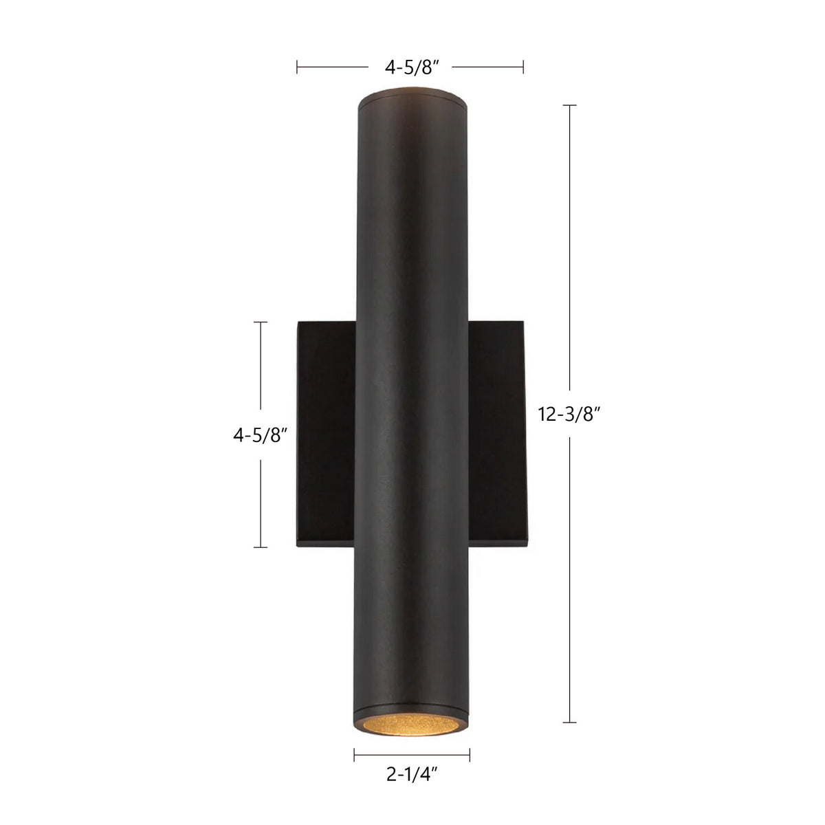 Kuzco Lighting - LD2-UD12W20-3036-BK-UNV-010 - LED Wall Sconce - Lorna - Black