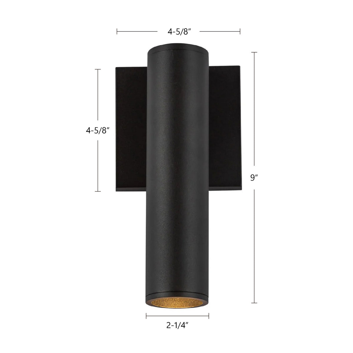 Kuzco Lighting - LD2-WS09W10-3036-BK-UNV-010 - LED Outdoor Wall Sconce - Lorna - Black