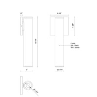 Kuzco Lighting - LD2-WS12W12-3036-WH-UNV-010 - LED Outdoor Wall Sconce - Lorna - White
