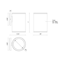 Kuzco Lighting - EW265107-WH - LED Outdoor Wall Sconce - Nordic - White