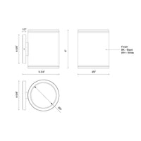 Kuzco Lighting - EW265206-WH - LED Outdoor Wall Sconce - Nordic - White