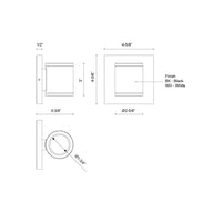 Kuzco Lighting - EW262103-WH - LED Outdoor Wall Sconce - Nordic - White