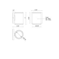 Kuzco Lighting - EW264105-BK - LED Outdoor Wall Sconce - Nordic - Black
