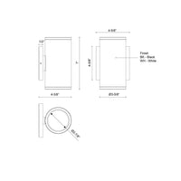 Kuzco Lighting - EW264207-WH - LED Outdoor Wall Sconce - Nordic - White