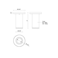 Kuzco Lighting - EC262106-WH - LED Outdoor Ceiling Mount - Nordic - White
