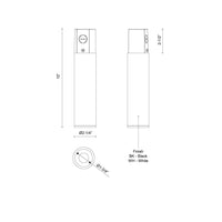 Kuzco Lighting - LD2-CC08W10-3036-WH-UNV-010 - LED Ceiling Mount - Lorna - White