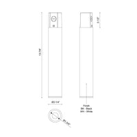 Kuzco Lighting - LD2-CC12W12-3036-BK-UNV-010 - LED Ceiling Mount - Lorna - Black