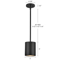Kuzco Lighting - EP265106-BK - LED Outdoor Pendant - Nordic - Black