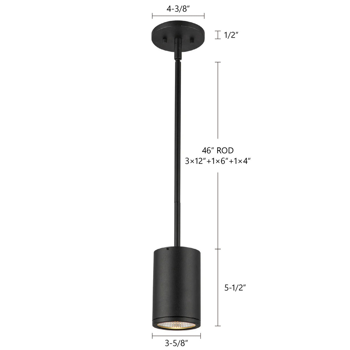 Kuzco Lighting - EP264106-BK - LED Outdoor Pendant - Nordic - Black