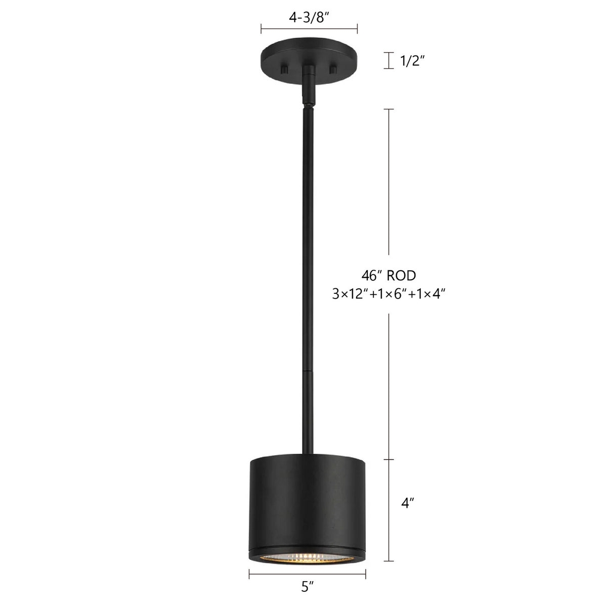 Kuzco Lighting - EP265104-BK - LED Outdoor Pendant - Nordic - Black