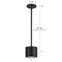 Kuzco Lighting - EP265104-BK - LED Outdoor Pendant - Nordic - Black