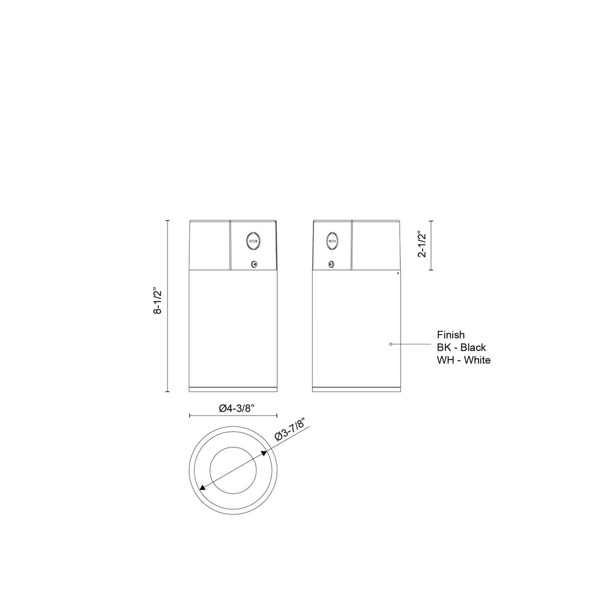 Kuzco Lighting - LD4-CC06W18-3036-BK-UNV-010 - LED Ceiling Mount - Lorna - Black