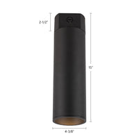 Kuzco Lighting - LD4-CC12W24-3036-BK-UNV-010 - LED Ceiling Mount - Lorna - Black