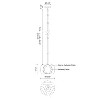 Alora - PD320313VB-UNV - LED Pendant - Alonso - Vintage Brass