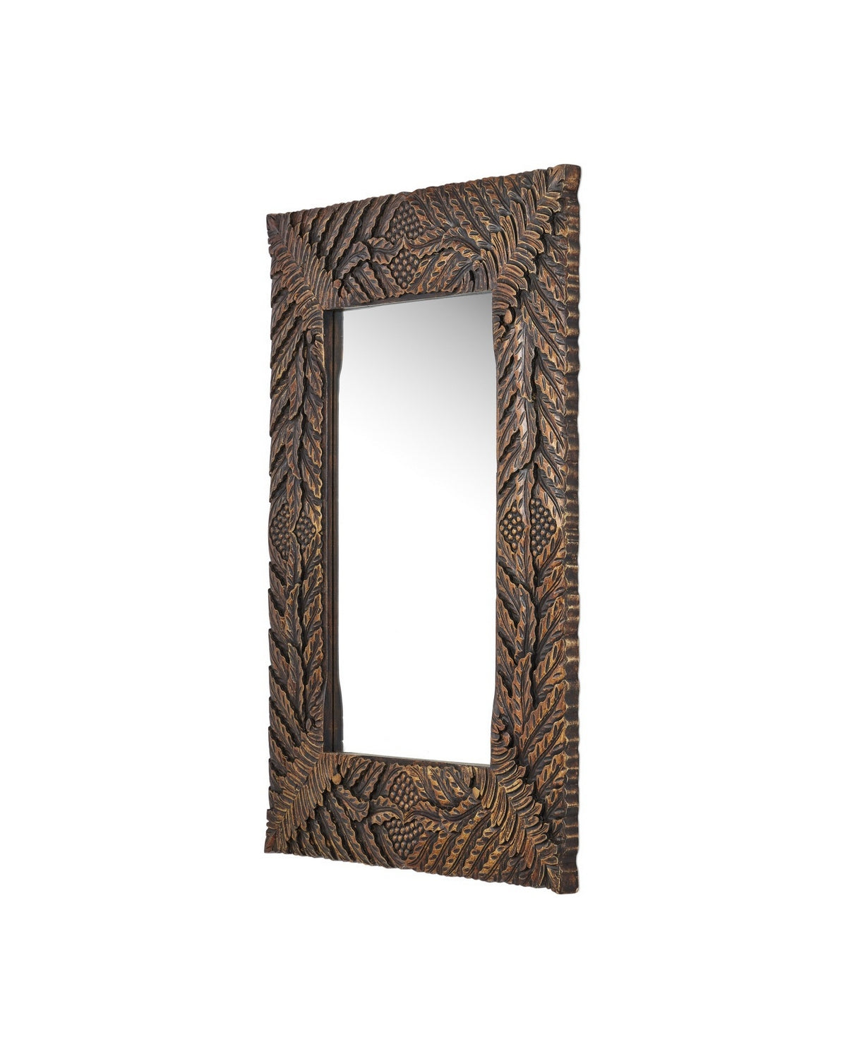 Currey and Company - 1000-0172 - Mirror - Schwarzwald - Weathered Brown