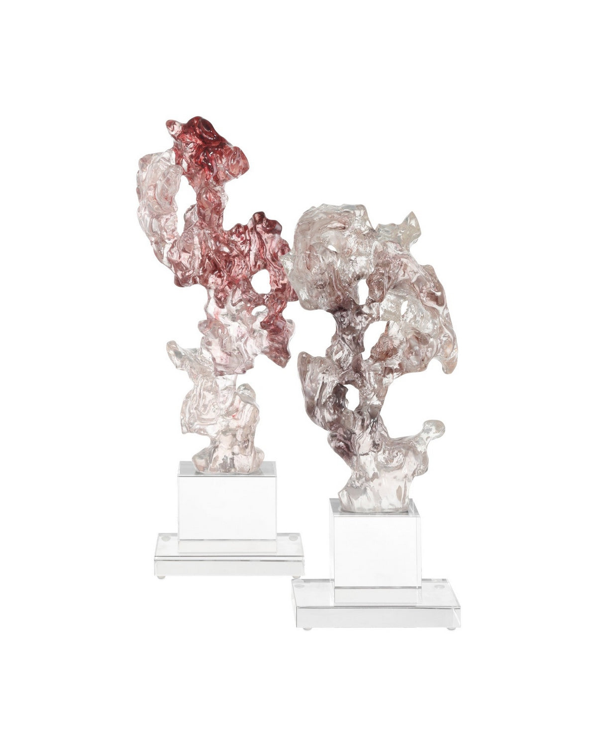 Currey and Company - 1200-0974 - Sculpture - Faux - Purple Pink/Clear
