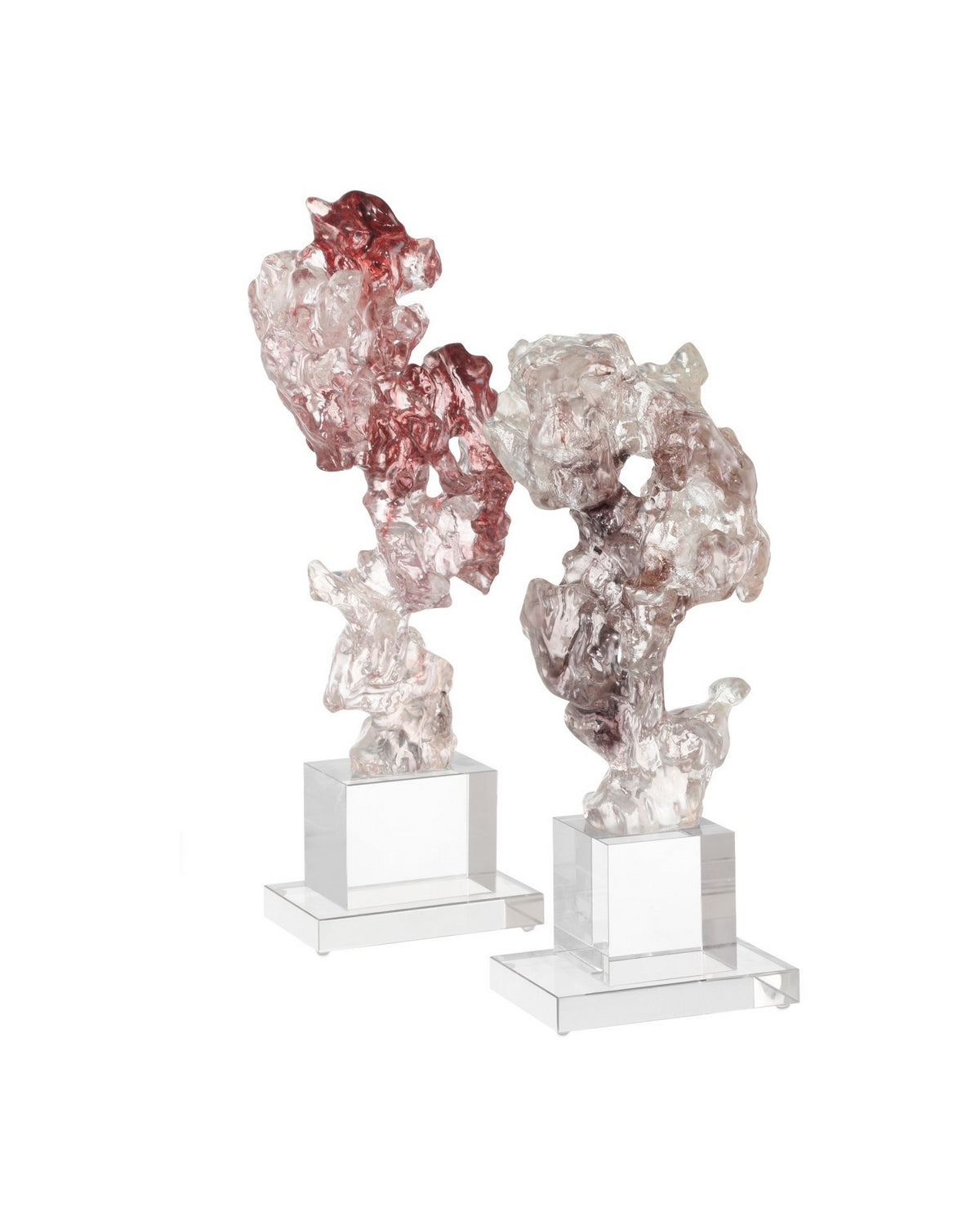 Currey and Company - 1200-0974 - Sculpture - Faux - Purple Pink/Clear
