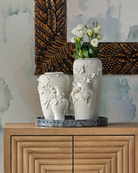 Currey and Company - 1200-0982 - Vase Set of 3 - Ave Maria - White