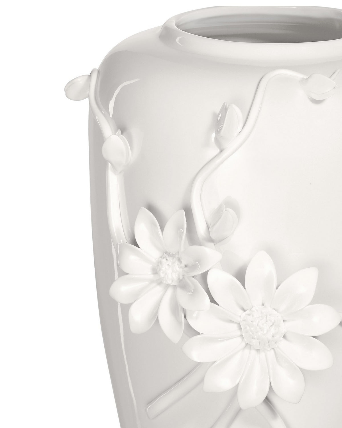 Currey and Company - 1200-0983 - Vase - Daisy Maria - White