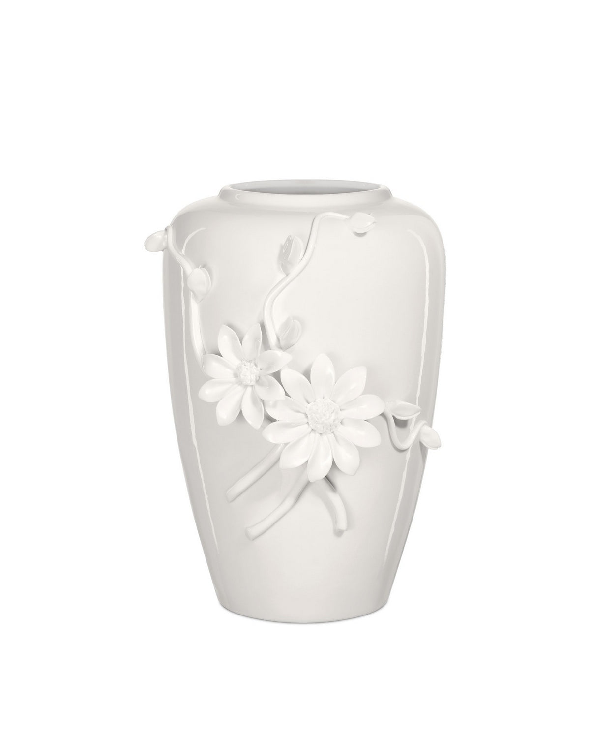 Currey and Company - 1200-0983 - Vase - Daisy Maria - White