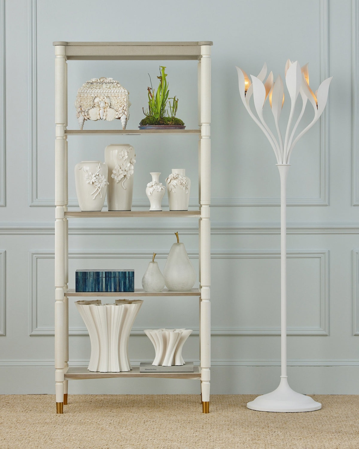 Currey and Company - 1200-0983 - Vase - Daisy Maria - White