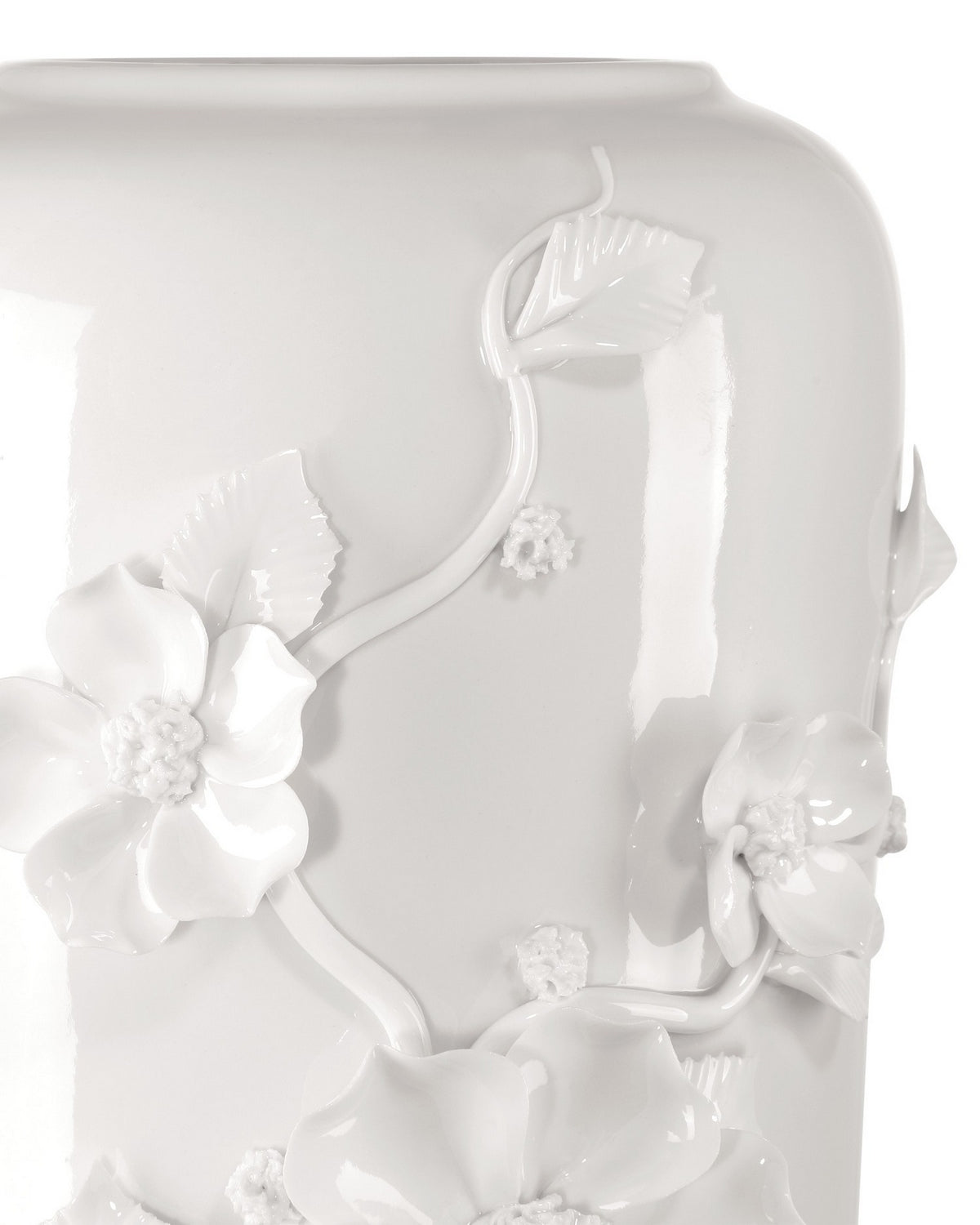 Currey and Company - 1200-0984 - Vase - Flower - White