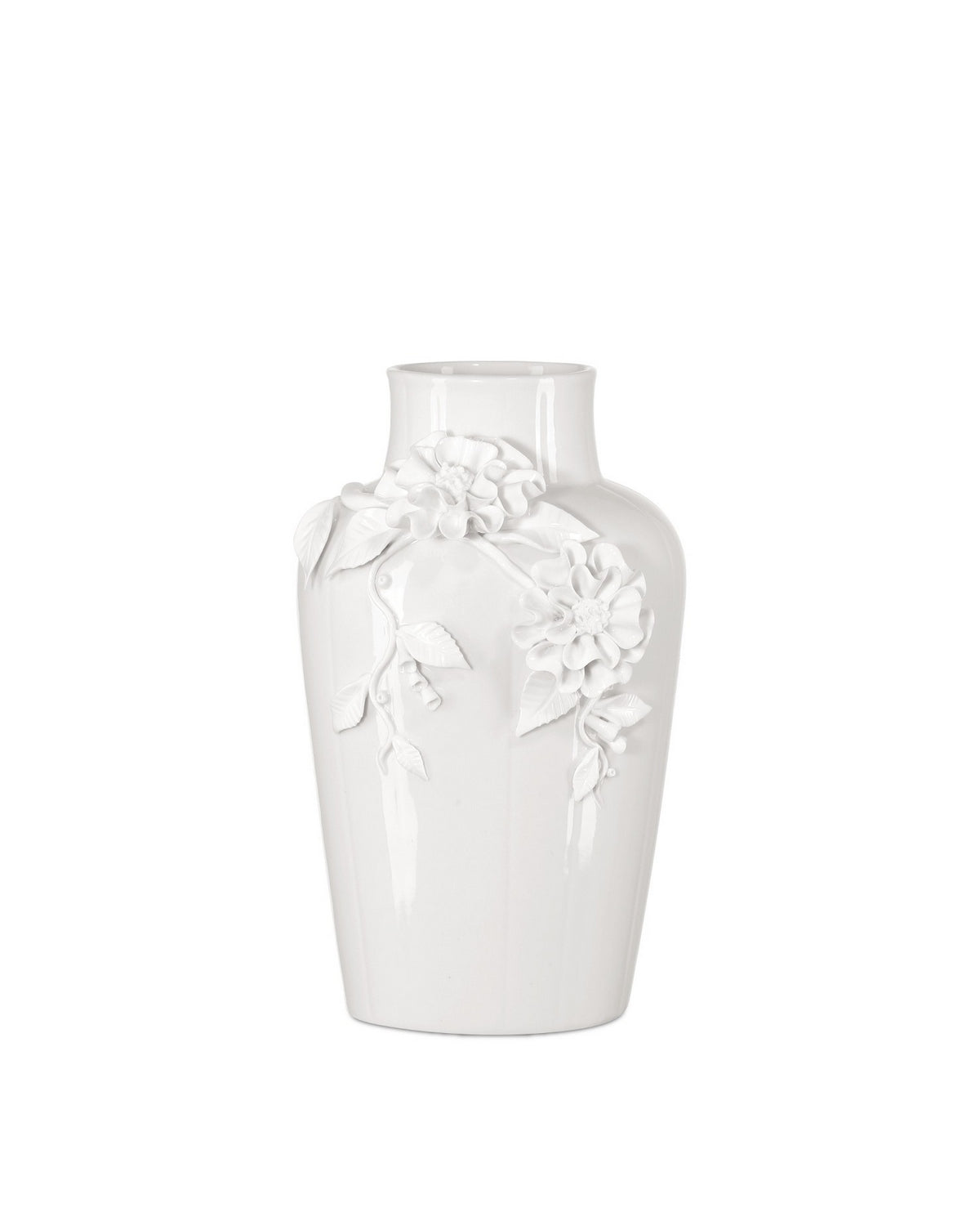 Currey and Company - 1200-0985 - Vase - Flower - White